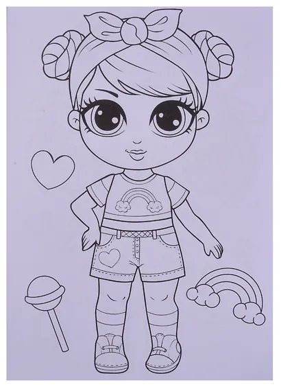 Набор раскрасок для девочек "Стильные девчонки" (комплект из 4 книг) - фото 2