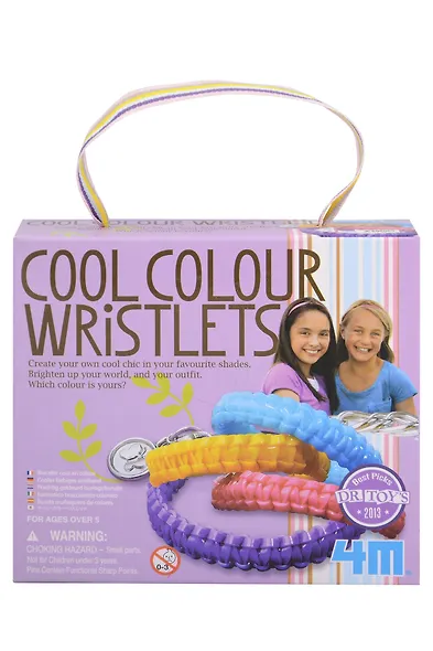 Набор для творчества 4М Разноцветные браслеты - фото 1