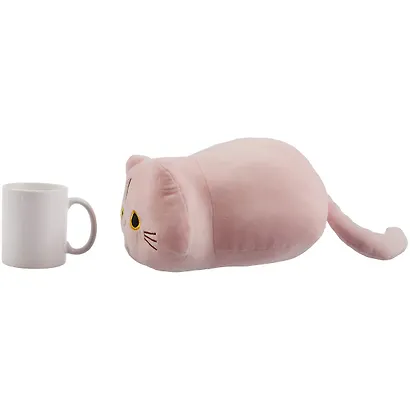 Мягкая игрушка Котик розовый (28х17) (12-1438-SP11-3) - фото 3