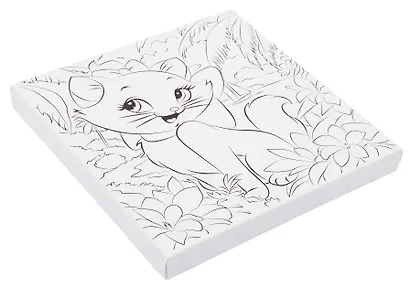 Холст по номерам 15 х 15 см "Кошечка Мари", Мульти Арт - фото 4