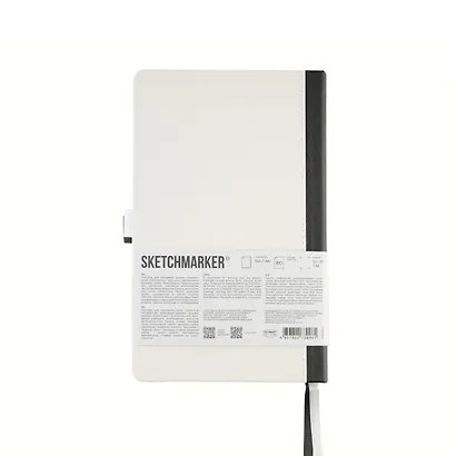 Блокнот для зарисовок13*21см 80л "Sketchmarker Domino" 140г/м2, 7БЦ, черно-белый - фото 3
