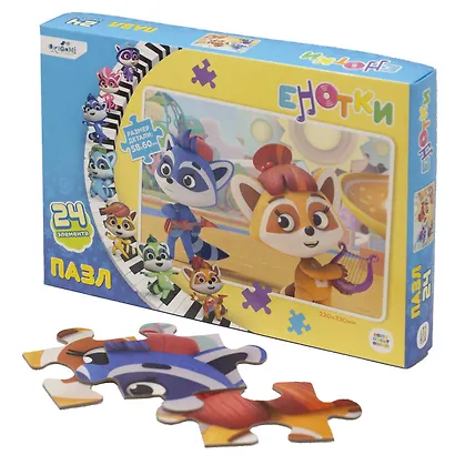 Пазл "Енотки. Дуэт", 24 элемента - фото 3