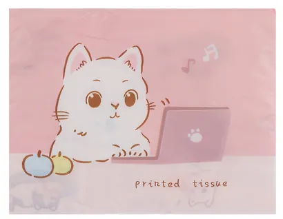 Салфетки бумажные Kawaii Котик, 40 штук, 19х12 мм - фото 4