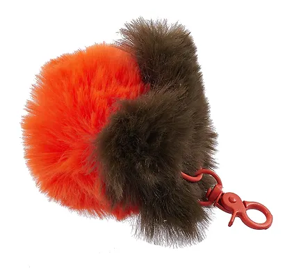 Брелок-помпон «Хурма», искусственный мех, 10 х 5 - фото 2