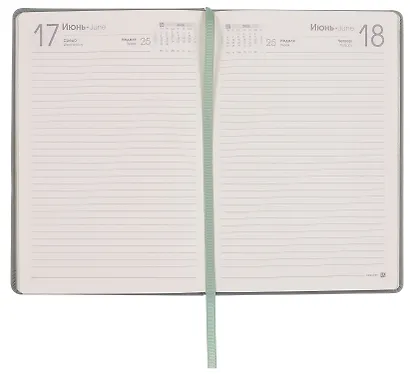 Ежедневник дат. 2026г. А5 176л "FLOREALE. Eucalyptus" 7Б, иск.кожа, интегр.переплет, тонир.блок, тисн.фольгой, запечат.торец, ляссе, инд.уп - фото 8
