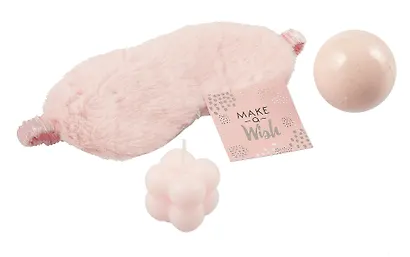 Подарочный набор Peach Dream (свеча, бомбочка, маска для сна, открытка) (18х17) (12-Guangfa-P5) - фото 4