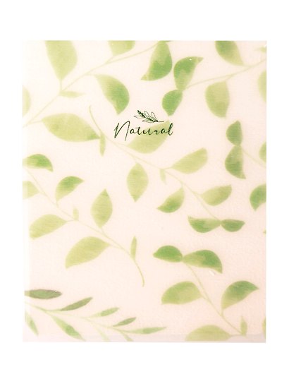 Блокнот А6 80л кл. "Premium. NATURAL LEAVES" пласт.обл., спираль, офсет 80г/м2 - фото 1