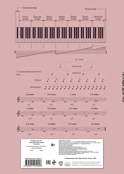 Тетрадь для нот "Гермиона Грейнджер". Коллекция "Cute kids". А4, 24 листа - фото 4
