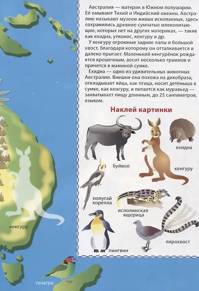 Мой первый атлас. Австралия. Многоразовые наклейки - фото 2