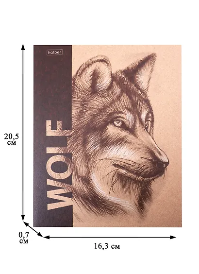 Тетрадь в клетку Hatber, "Дикие животные", 80 листов, в ассортименте - фото 2