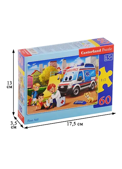 Пазл Castorland 60 деталей MIDI 32*23см Первая помощь - фото 2