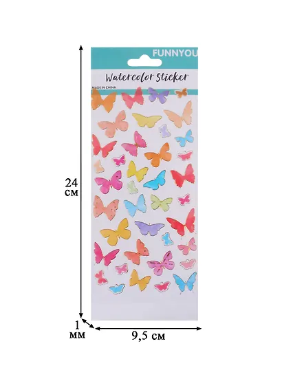 Наклейки PVC с обводкой Бабочки - фото 2