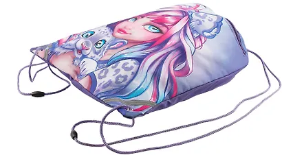 Мешок для сменной обуви Феникс+, "Девушка с барсом" - фото 4