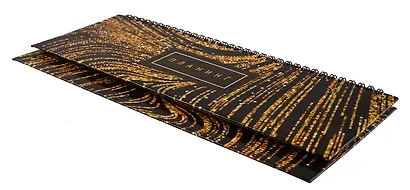 Планинг недат. 56л "Gold" настольный, 7БЦ, глянц.лам, евроспираль, офсет - фото 2