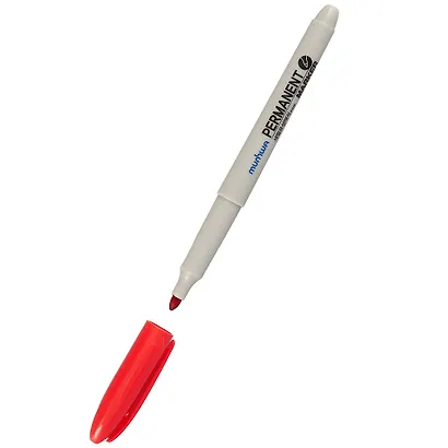 Маркер перманентный красный - фото 2