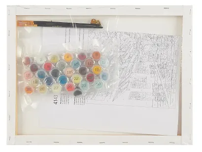 Картина по номерам 30х40 см. 30 цветов. На подрамнике. "Проспект в Париже" - фото 4