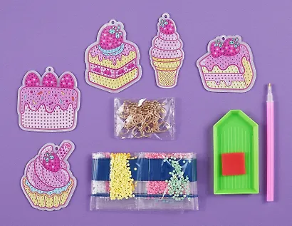Набор для творчества "Алмазные брелоки. Десерты" 5 шт. - фото 2