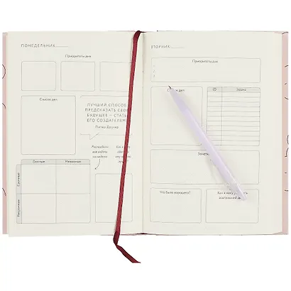 Visual planner: Цели. Мечты. Достижения. Позитивный ежедневник от @lulyaka.blog (розовый жемчуг) - фото 3