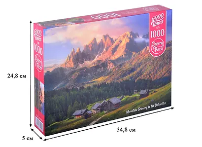 Пазл 1000 дет. Горный пейзаж. Доломиты  Cherry Pazzl 30103 - фото 2