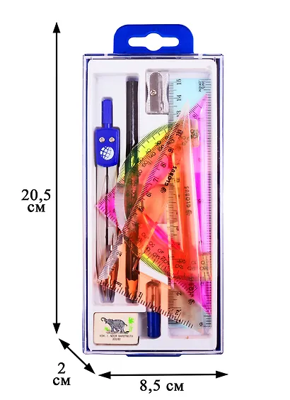 Набор чертежный 9 предметов - фото 6