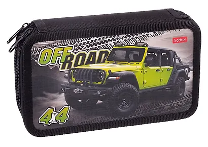 Пенал 2 отделения "Off road" 19*11 см - фото 2