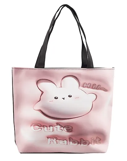 Сумка-шоппер 3D принт Кролик Kawaii (41х31х8) (текстиль) (12-11525-SH17) - фото 2