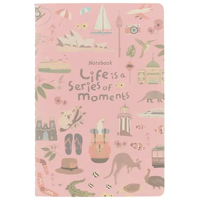Тетрадь в линейку Series of moments, А5, 32 листа, в ассортименте - фото 1