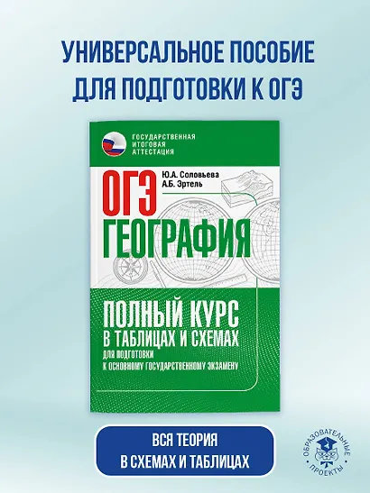 ОГЭ. География. Полный курс в таблицах и схемах для подготовки к ОГЭ - фото 3