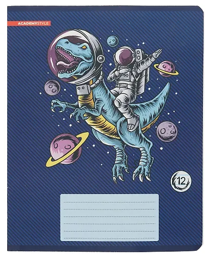 Тетрадь в линейку Academy Style, "Космическое приключение", 12 листов - фото 2