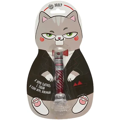 Игрушка для кошек Лазерная указка Я хочу сыграть с тобой (18х10) - фото 1