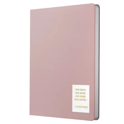 Ежедневник недат. А5 152л "NUANCES" персик, 7Б, иск.кожа, тв.переплет, тонир.блок, нашивка с тисн.фольгой, скругл.углы, ляссе, инд.уп - фото 3