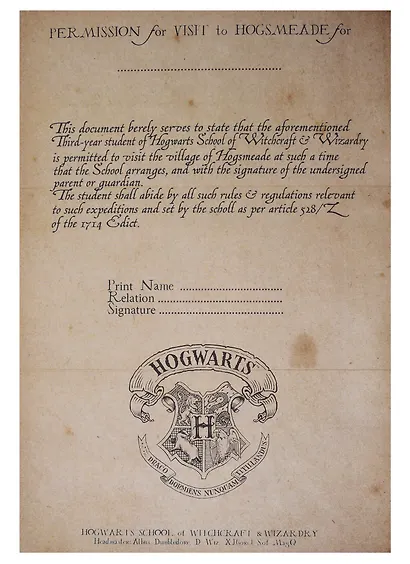 Подарочный набор Гарри Поттер Пригласительное письмо из Хогвартс (13 предметов) (Leet001) (коробка) - фото 5