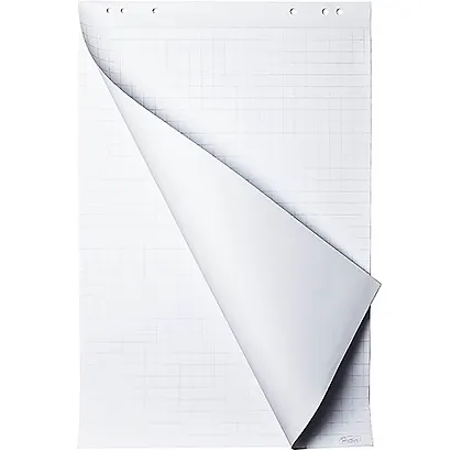 Бумага для флипчарта 20л 64*96 клетка, 80г/м2, перфорация - фото 1