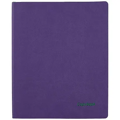 Тетрадь в клетку "Наппа фиолетовая", А4, 80 листов - фото 1