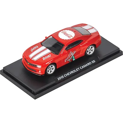 450029 Машинка литая коллекционная Motor City - Die-сast модель Coca-Cola 2013 Chevrolet Camaro SS, масштаб 1:64 (металлическая), возраст 14+ - фото 9