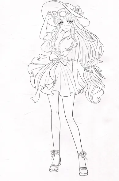 РАСКРАСКА Fashion Аниме. Girl style - фото 3