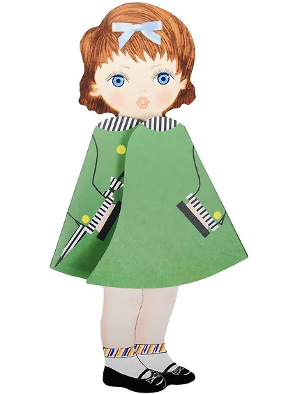 Кукла Оленька (зеленая) - фото 1