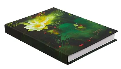 Ежедневник недат. А6 128л "Пруд с лилиями" 7БЦ, с поролоном, ламинация soft touch, тиснение фольгой, офсет - фото 2