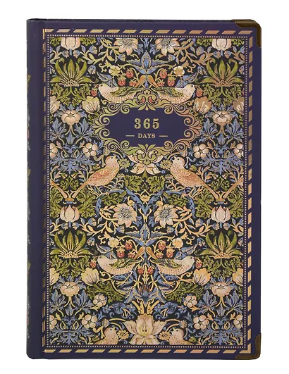 Книга для записей "У.Моррис" А5, 192 листа, нелинованная, твердая обложка, в ассортименте - фото 9