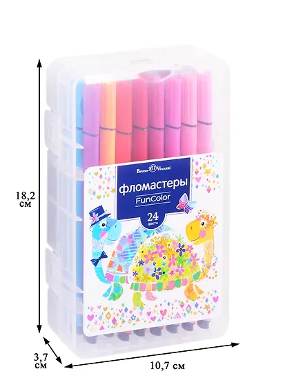 Фломастеры Bruno Visconti, FunColor, 24 цвета - фото 2