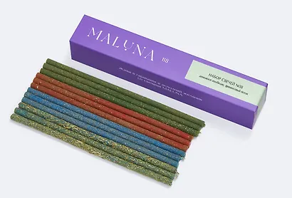 Набор магических свечей №38 Maluna (12шт) (Денежное изобилие,Финансовый поток) (2038) - фото 1