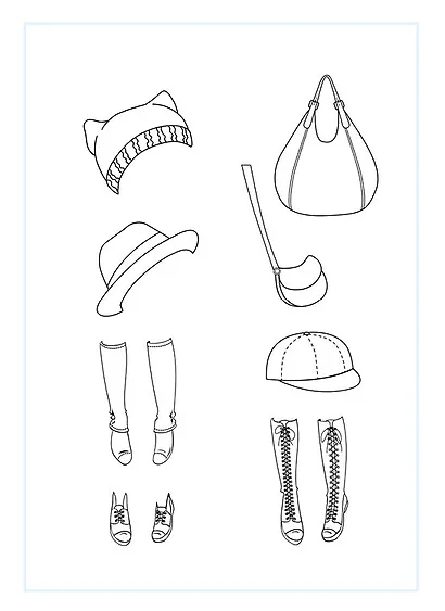 Скетчбук 140*200 24л "Fashion book"/"Модные истории. Дизайн 1" 100 г/м2, евроспираль, глянц.ламинация, контент - фото 2