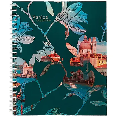 Тетрадь в клетку Unnika, "Сквозь лепестки", 96 листов, в ассортименте - фото 3