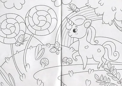 РАСКРАСКА А5 эконом. ЕДИНОРОГИ - фото 4