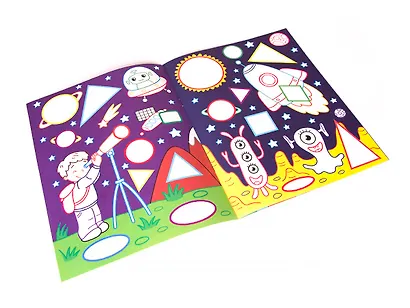 Первые фигуры в космосе. Книжка-раскраска - фото 2