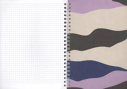 Тетрадь 80л кл. "Block", сиреневый, карт.обл., спираль, микротекстурирование, ламинация - фото 3