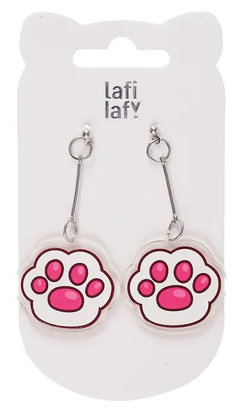 Сережки Лапки котика (акрил) (12-00626-EA10) (Lafilaf) - фото 2