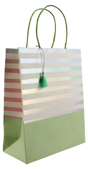 Пакет А4 32*26*12 "Сияющие полосы" жен., бум.мат.ламинат - фото 2