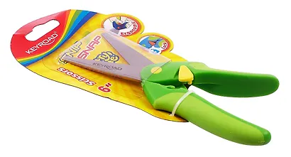 Ножницы 154мм "Easy-open" автооткрытие, закругл.лезвия, блистер, KEYROAD - фото 2