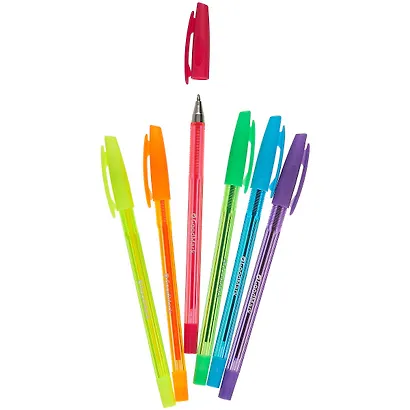Ручки шариковые GoodMark, 6 цветов 0,7 мм - фото 2